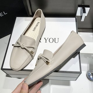 白鳥麗子 台灣製 樂福鞋 娃娃鞋 平底包鞋 黑色