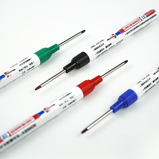 목공펜 방수잉크 다색펜촉 32mm, 1개, 레드