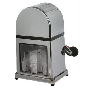 錫合金顆粒碎冰機 手搖小型碎冰粒 家用商用, 1個, 銀色, 碎冰機