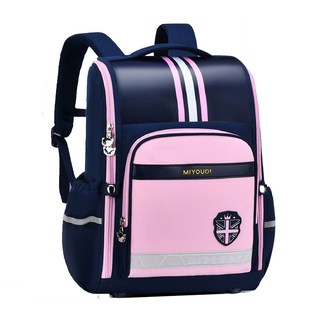 氣質英倫風減壓學生書包 小學生國小護脊後背包 多功能防水大容量