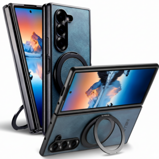갤럭시 Z폴드 맥세이프 각도조절 거치대 가죽 케이스