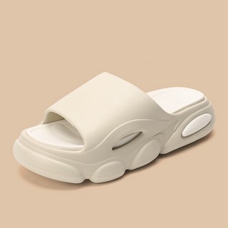 Valcance 男女通用 無重力足弓支撐 柔軟Q彈 恢復緩震 增高拖鞋 SS2858, 米色, 250