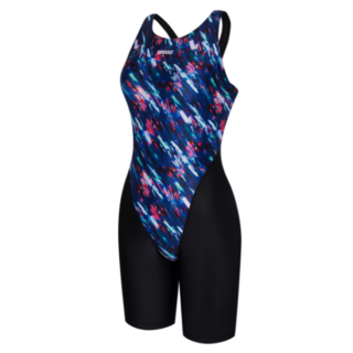 [국내매장판] 아레나 퀘이사 반신 레이서백 여성용 수영복 블랙