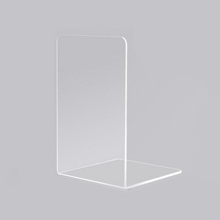 L型書架 加厚款 透明書架 壓克力書架 立書架 書檔 書立 書架 透明書擋 書擋架 L型書架 圖書架 書本架, 透明