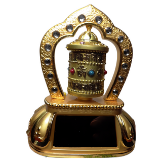 車載太陽能轉經輪電池雙用合金 (唯一佛教專業轉經輪依法製作) 結緣價, 1個