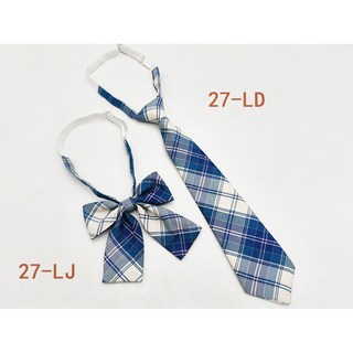 格子領結女款免打蝴蝶結 日系學院風JK制服領帶領結套裝
