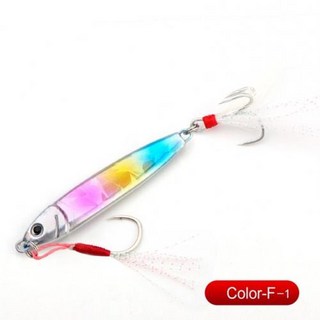 15G 신제품 쇼어 미끼 루어 금속 인공 스푼 10G 지그 지깅 농어 태클 지그 캐스팅 20G30G 물고기 마이크로 낚시, 56) 색상 F-1 - 30G, 1개