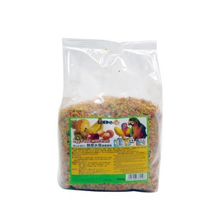 LINDO 水果營養蛋粉 鳥飼料 鸚鵡營養補充 換羽期適用, 1個, 水果營養蛋粉 / 500g, 500g