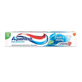 Aquafresh 아쿠아후레쉬 치약 트리플 프로텍션 프레쉬 민트 Toothpaste Triple Protection, 6개, 75ml