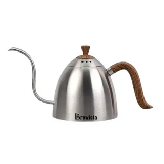 브루이스타 커피 핸드브루 행잉 이어 304 스테인리스 스틸 드립 필터 파인 마우스, 02 Silver 0.7L