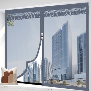 가남 창문 방충망 베란다 탈부착 지퍼형 벨크로 방충망, 1개