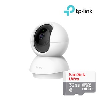 TPLINK TP-LINK Tapo C200 Micro SD 32GB 2MP 가정용 홈CCTV 360도 회전형 무선 베이비캠, TP-LINK Tapo C200+32GB