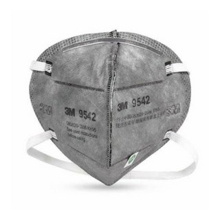 3M 9542 P2/KN95 折疊式活性碳口罩，有效過濾異味及微粒，舒適透氣, 1個
