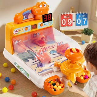 토요요 악어 사격 장난감 미니 오락실 키즈 완구 생일선물D-EY1, 1개, 오렌지