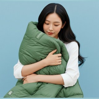 브리니아 거위털 침낭 차박 구스 동계 캠핑, 03_올리브 카키 (Olive Khaki), 1개