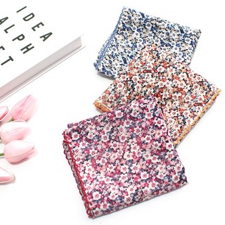 여성손수건 엠보 CR면 쁘띠 플라워 목손수건 3장 1세트