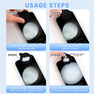 GYTB-수용 사용하기 쉬운 가정용 정자 검사 키트 - 정확한 수 관찰 결과, 01 As Shown, 1개