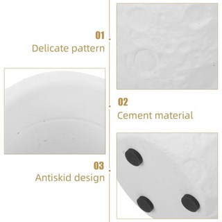 시멘트 컵 달 모양 디자인 아로마테라피 DIY 홀더 캔들 홈 파티 웨딩 장식용 하드웨어, 03 gold 9cm