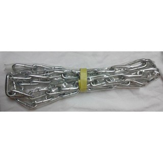 ecgo五金百貨 鐵鍊 2分9尺 鐵鏈附套 中目鐵鍊 附膠套 鍊條, 1個