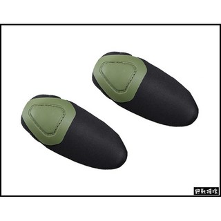 野戰搖滾-生存遊戲 青蛙裝上衣專用內置式護肘組 黑色 青蛙上衣戰術護具, 軍綠色, 1個