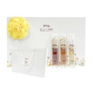 선물용 국내산 아카시아 야생화 밤 3종 꿀스틱 단체 선물 세트 결혼 결혼식 답례 답례품, 1세트, 360g