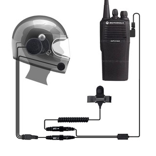 MOTOROLA GP3188 GP3688 무전기용 헬멧 연결 키트 오토바이 스키장 스노보드 모토로라2핀, 1개