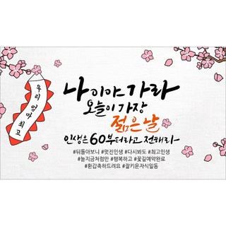 해피파티 어머니 환갑현수막 9종, 6.나이야가라엄마환갑