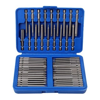 솔리드 전동 롱 드릴비트 세트 50P 임팩 별 육각 고강도, 1개