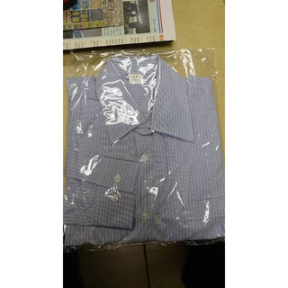 全新襯衫 長袖/短袖 領圍15.5吋 淺藍條紋 單口無打折 台灣製