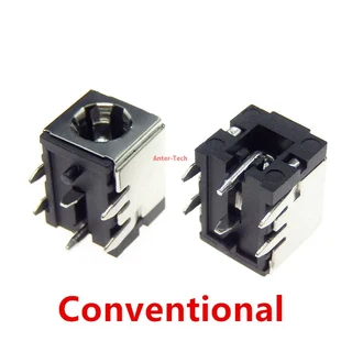 1PCS 고전류 DC 충전 전원 콘센트 DC-007B 5.5*2.1mm 브래킷 구리 노트북 소켓, 02 5.5 x 2.5, 1개, 02 5.5 x 2.5