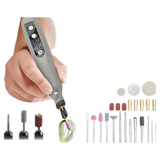 JOEKI迷你電鑽【DZ0156】五段變速 無線手持 附24件配件 DIY工具, 1個