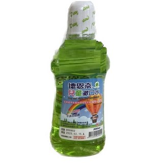 德恩奈兒童漱口水500ml，清新水果口味，含氟配方，預防蛀牙，買1送1, 1個, 德恩奈兒童漱口水500ml (1+1_, 500ml