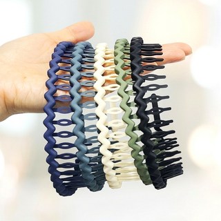 핑크바니 빗살 머리띠 5개 세트 고탄력 논슬립 흘러내림방지 남녀공용 웨이브 10컬러