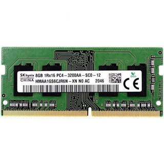 SK하이닉스 8GB SODIMM DDR4 3200 PC41Rx16 HMAA1GS6CJR6NXN 델 HP 레노버 기타 시스템용 노트북 RAM 메모리, 1개