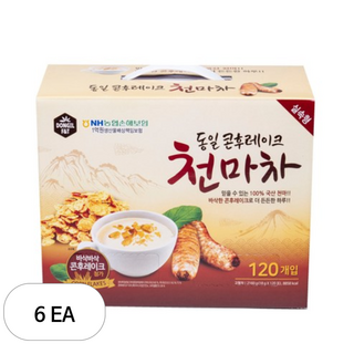 동일 콘플레이크 천마차 콘후레이크 콘푸레이크 콘프레이크 시리얼 씨리얼 천마차 식사 간식 대용 국산 천마 마차 사무실 손님 접대 등산 캠핑 여행 낚시 대용량 [서영이네], 18g, 120개입, 6개