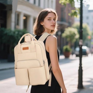 GERDU 다용도 초경량 방수 기저귀 가방 백팩 멀티 패션 유모차 가방, 카키