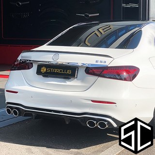 스타클럽 벤츠 E클래스 W213 페이스리프트 AMG라인 범퍼용 E53 AMG 디퓨저 머플러 세트 (21년식~24년) 일반라인/쿠페/카브리 차량 호환 불가, 울산장착점(공임비 15만 현장지불), 블랙, 블랙