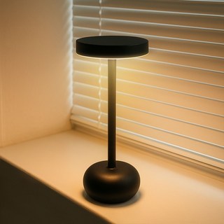 LOVCHO 무선 LED 인테리어 스탠드 무드등, 검정