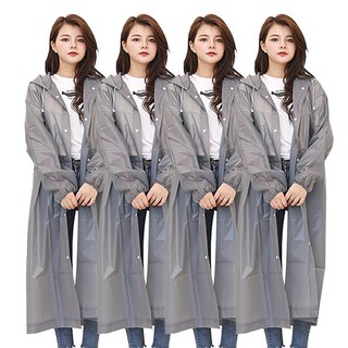 CANDY CHOIN 다회용 EVA 레인코트 우비 4p
