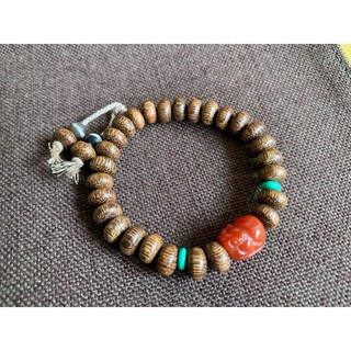 畫意坊 海南金星沉南紅貔貅手串，算盤珠手工佛珠，男女款轉運招財手鍊，保平安辟邪擋災