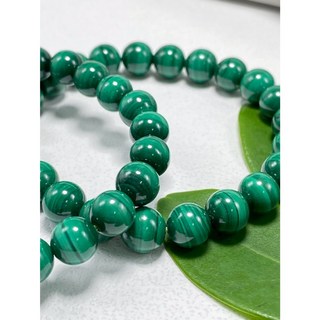 【然杉珠寶】孔雀石手鍊 手串 - 綠色水晶 情感平衡 自信 溝通 - EH364