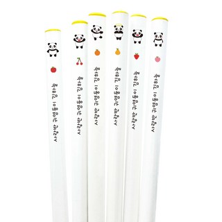 [화이트네임연필] 판다 캐릭터 이름연필 2B 6자루 12자루 세트, 12개