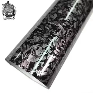 자동차 광택 블랙 단조 탄소 섬유 필름 자체 접착 공기 방출 방수 스티커 바디 보호대, 01 Black, 04 30X152CM, 1개