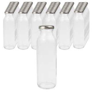 가인글로벌 일자음료250 유리병 음료 쥬스, 38러그캡 (실버), 54개, 250ml