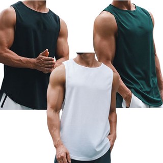 신가브루크 남자 민소매 무지 3종세트 헬스 나시 기능성 스포츠