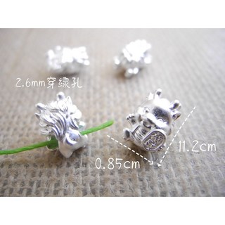 熊手創925銀飾批發 S990純銀招財龍擺件 單個 990純銀招財擺飾, 招財龍,單隻