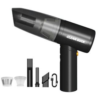 클린싹 접이식 차량용 청소기+에어건/휴대용 핸디 무선청소기/초간편 미니청소기/CC109, 블랙