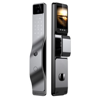 晴光 人臉掌靜脈智能指紋電子鎖 (人臉/掌靜脈/指紋/密碼/磁卡/鑰匙/APP)智能門鎖, 晴光人臉掌靜脈智能電子鎖, 客戶安裝