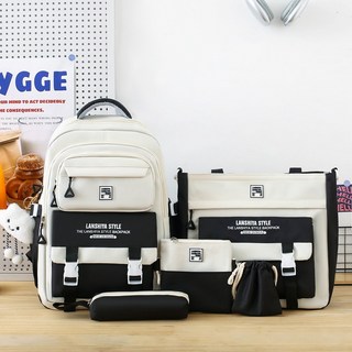 스타일닥터 데일리 캐주얼 백팩 키홀더 경량 대용량 방수 옥스퍼드천 백팩 남녀공용 책가방