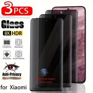 샤오미 포코 F7 울트라 프로 X4 GT 프라이버시 강화유리, 01 3 조각, 01 Anti peeping, 15 포코 f4 gt